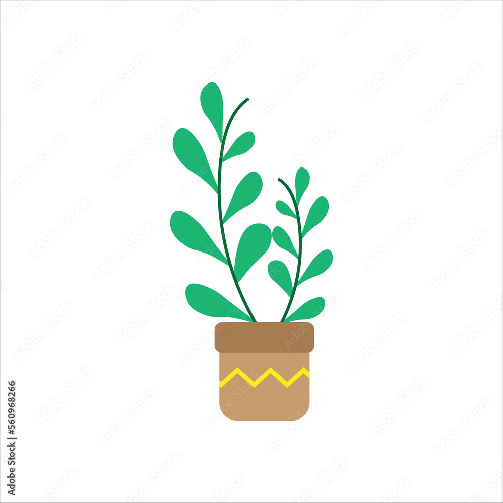 Home Plant and Pot Elements Home Plant and Pot Elements