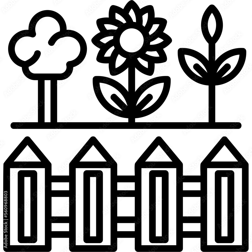 Fototapeta premium Garden Icon