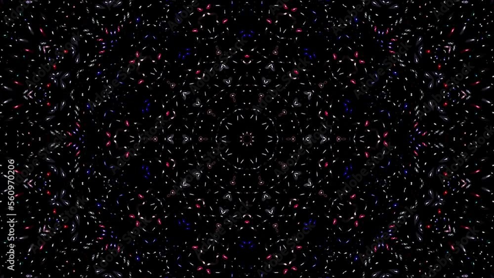 Abstract background moving stripes and flashing with shining light dots. Animation with circles	