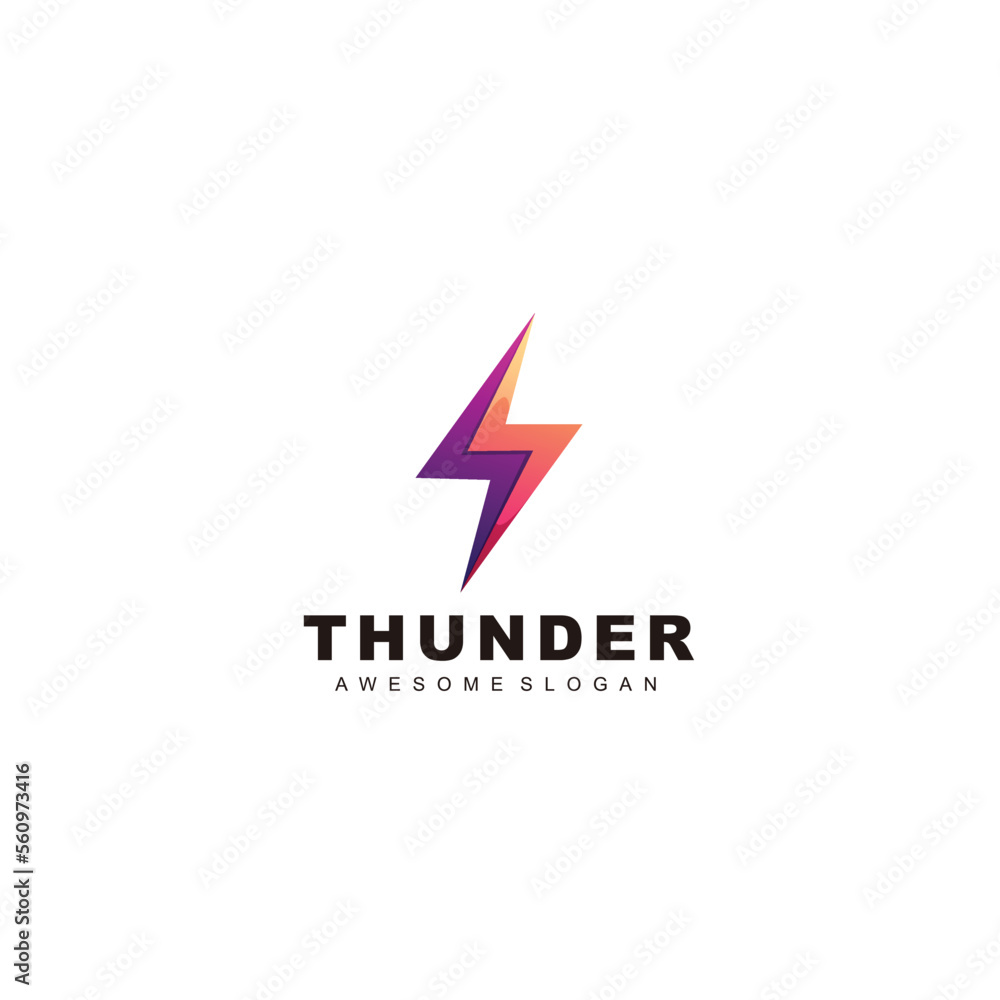 thunder logo template illustration design thunder logo template illustration design