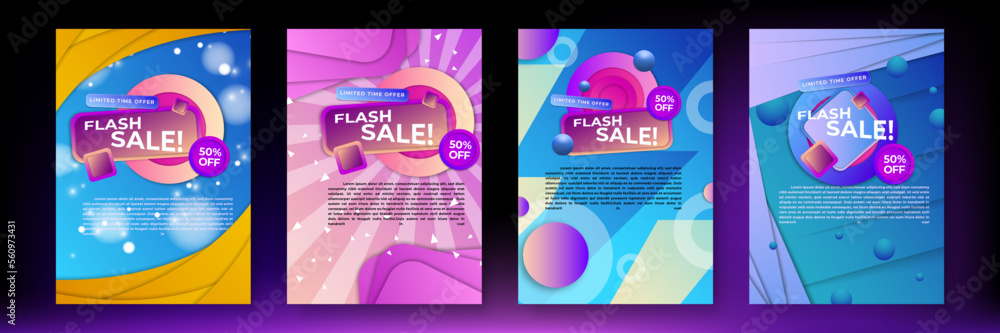 Modern colorful sale poster template design. Can be used for discount, offer, promotion, deal, advertising, coupon, black friday, flash sale, mega sale and more. Vector illustration Modern colorful sale poster template design. Can be used for discount, offer, promotion, deal, advertising, coupon, black friday, flash sale, mega sale and more. Vector illustration