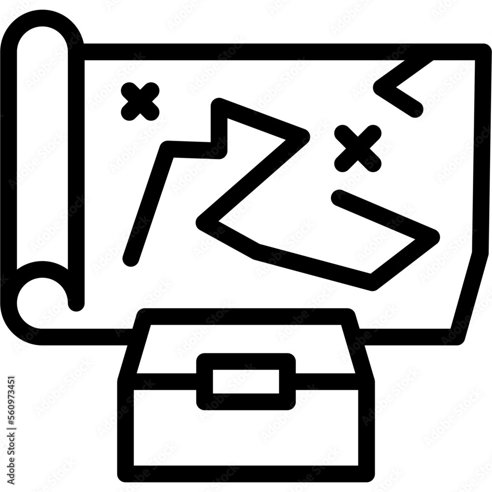 Treasure Map Icon Treasure Map Icon
