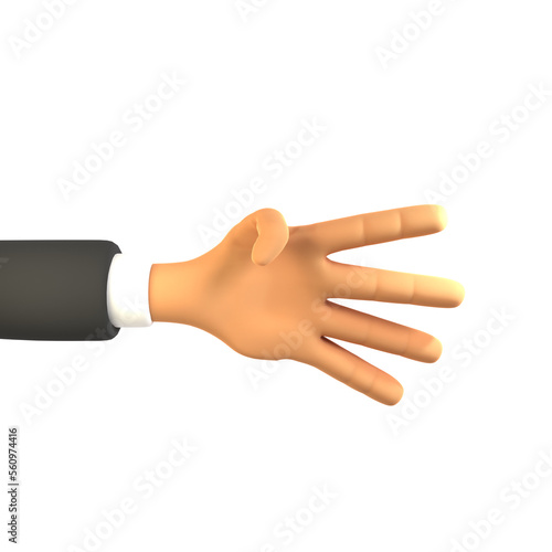 3D Hand Icon