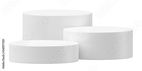 Photo Modern white product stage display scene 3d podium png background of minimal geometric platform base or empty presentation round stand mockup and blank premium show pedestal soft clean floor concept