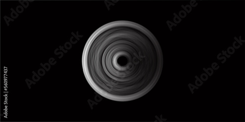 Dots, spiral circles, swirls, swirls black background.