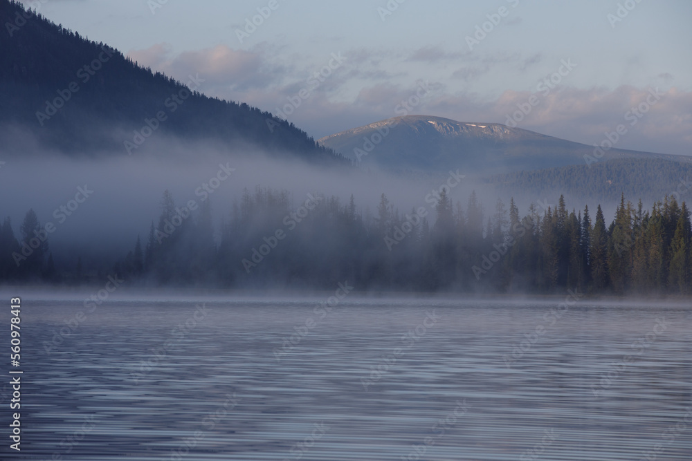 fog over the lake
