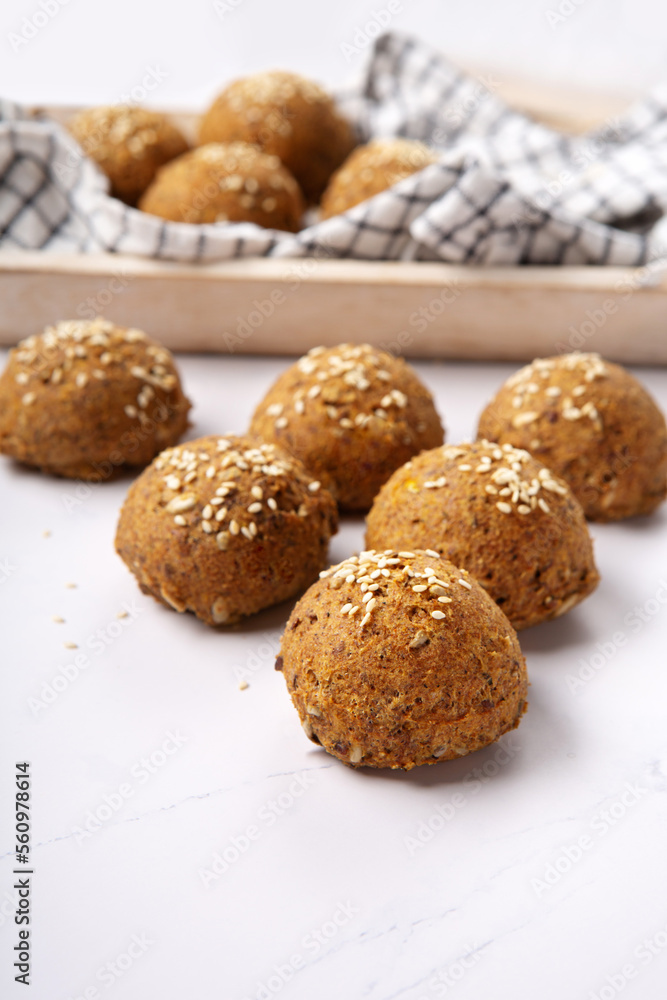 Homemade Gluten Free Bread Buns. Healthy Eating, Dieting, Balanced Food Concept. Homemade Gluten Free Bread Buns. Healthy Eating, Dieting, Balanced Food Concept.