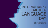 international mother language day 21 february vector 