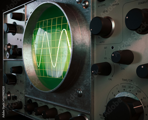 Fotografia Vintage Oscilloscope Machine