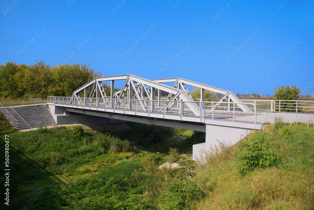 Maurzyce Bridge. Maurzyce, Lodz Voivodeship, Poland Maurzyce Bridge. Maurzyce, Lodz Voivodeship, Poland