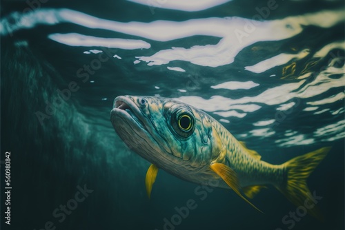 A Goldfish in its Isolated Aquatic World © Dan