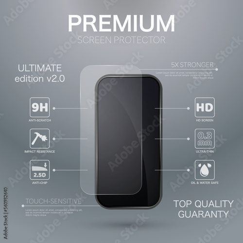 Top mobile phone screen glass