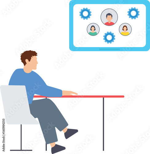 global outsourcing, company remote management, distributed team, freelance job. Distance learning or working around the world, HR management software, looking for job candidates
