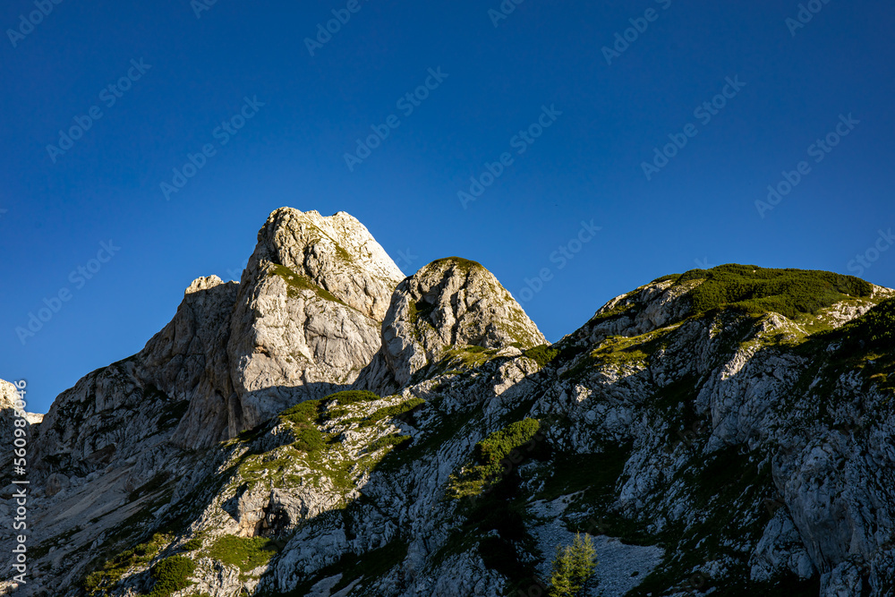 Hiking to Škednjovec peak in Bohinj	