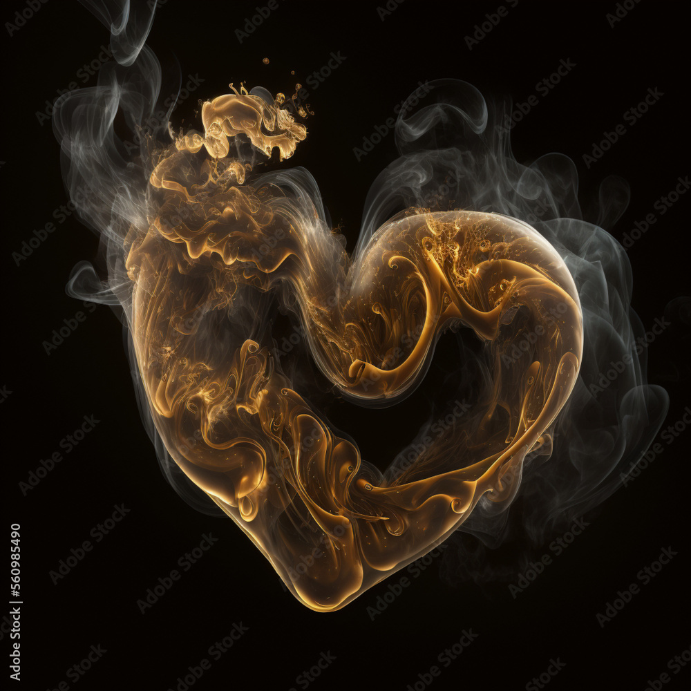 Black and gold Love heart Saint Valentine's Day Black and gold Love heart Saint Valentine's Day
