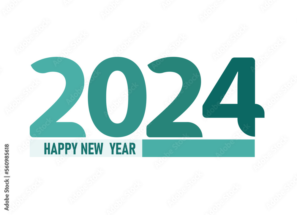 happy new year 2024. change, innovation plan, success idea concept. new year idea.