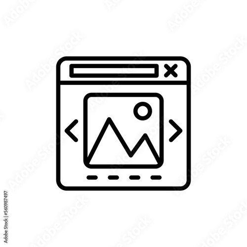 Images icon in vector. Logotype