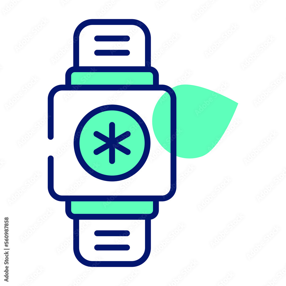Medical sign on a smartwatch depicting fitness tracker, easy to use icon Medical sign on a smartwatch depicting fitness tracker, easy to use icon