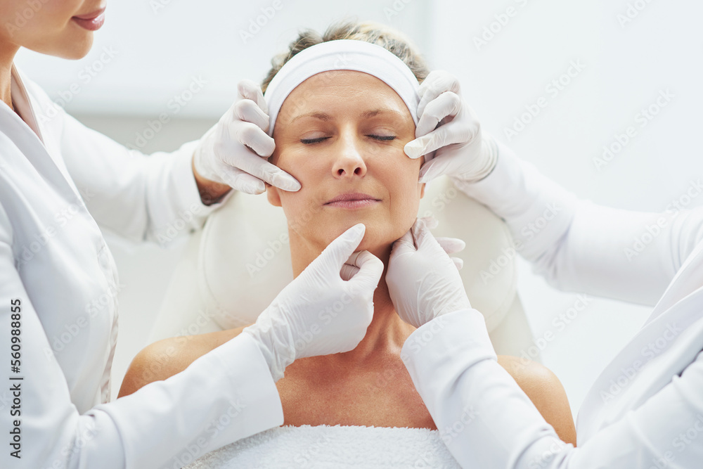 A scene of medical cosmetology treatments botulinum injection. A scene of medical cosmetology treatments botulinum injection.