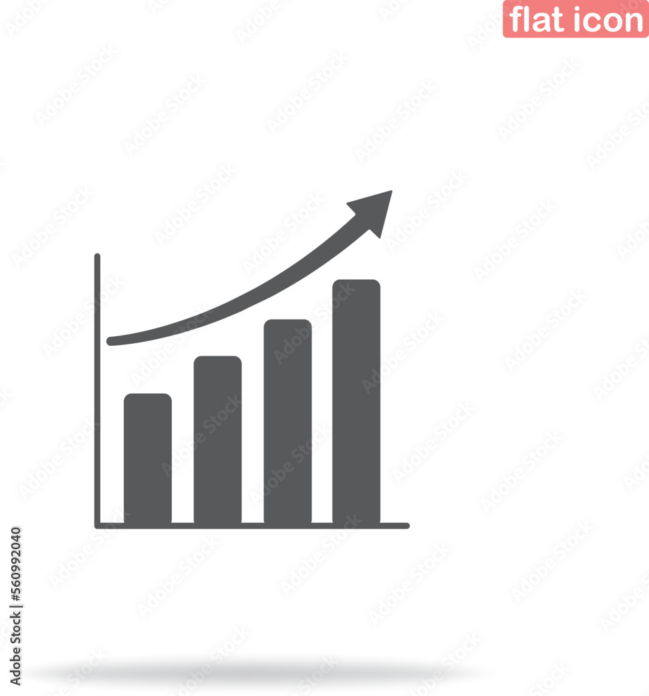 Simple graph icon. Minimalism, vector illustration. Silhouette icon.
Simple graph icon. Minimalism, vector illustration. Silhouette icon.