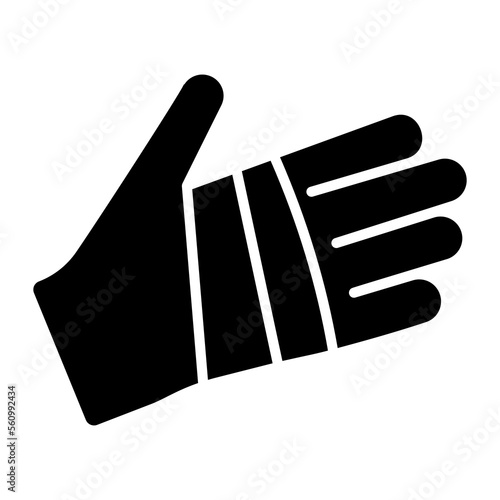 Hand injury vector design, trendy and modern icon