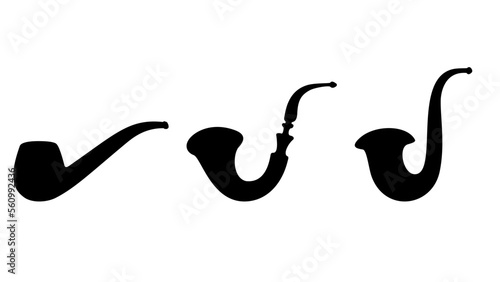 Smoking pipe silhouette