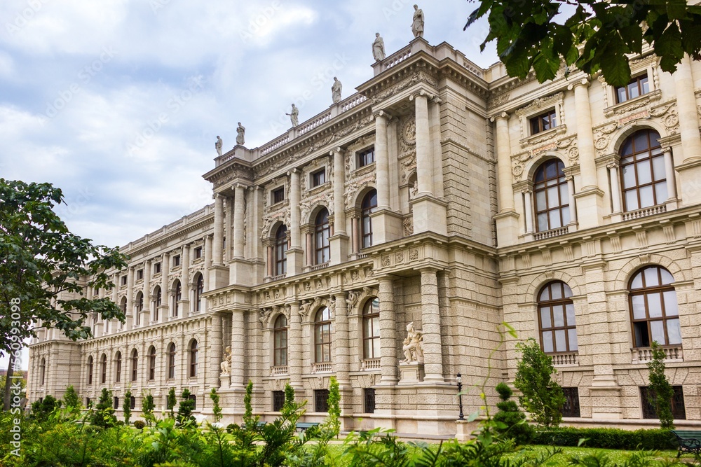 Museum with park in Vienna, Austria
