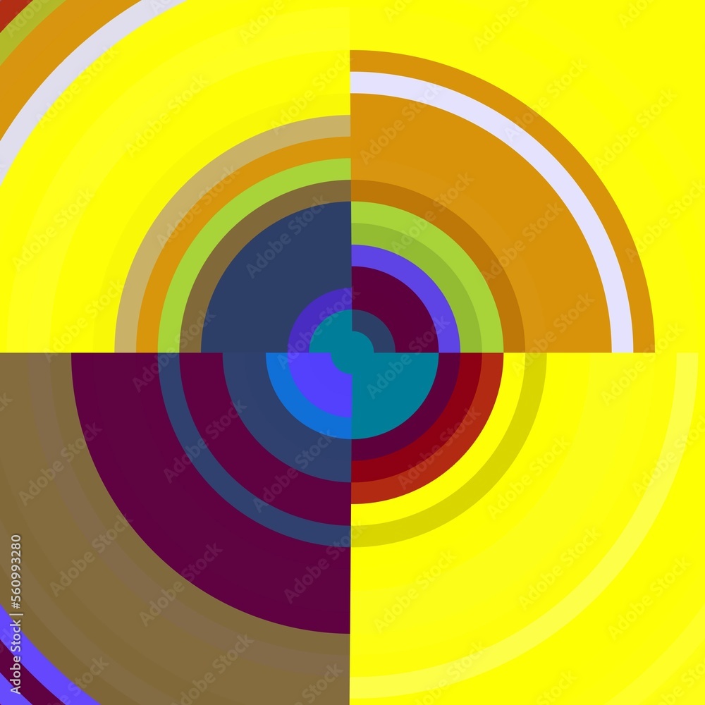 Colorful circles, swirls, round lines, target, abstract background Colorful circles, swirls, round lines, target, abstract background