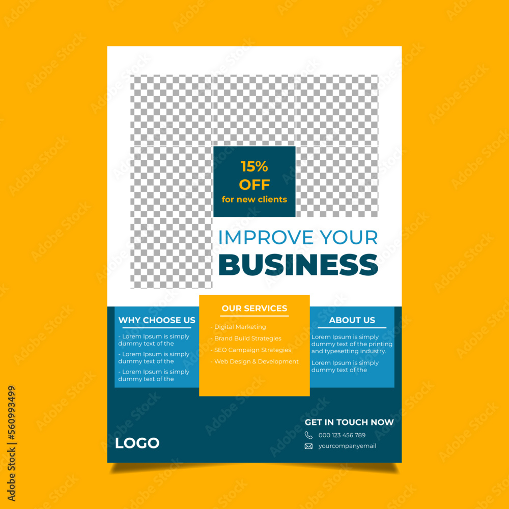 Obraz premium Corporate Business Multipurpose Flyer Design