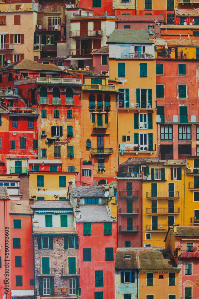 View on buildings and street of European city, background View on buildings and street of European city, background