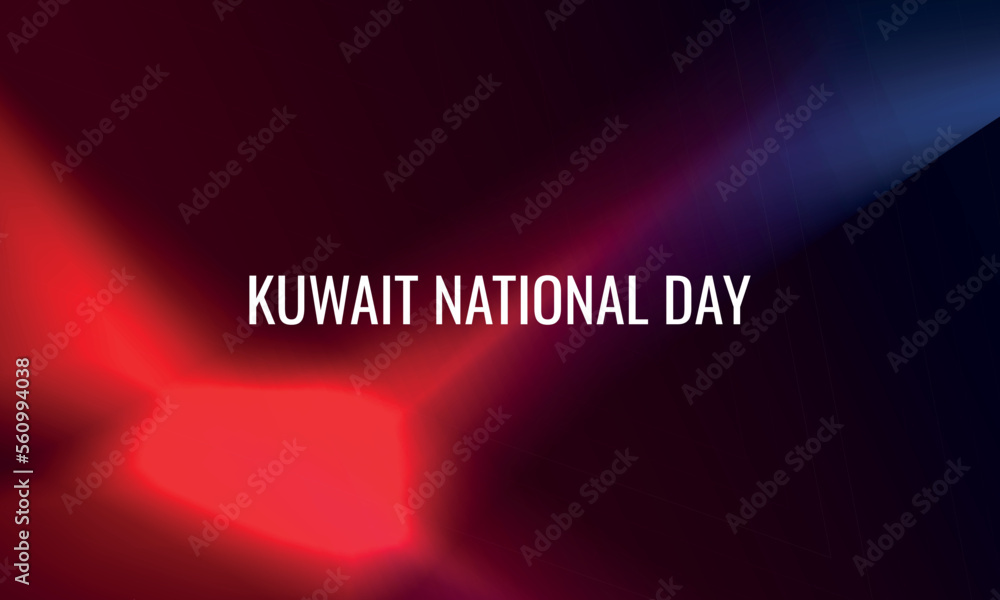 Kuwait National Day. Design suitable for greeting card poster and banner