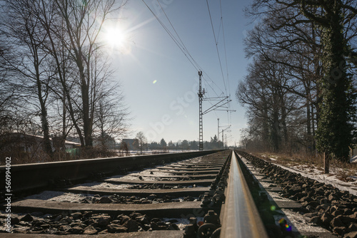 elektrifizierte Bahnstrecke