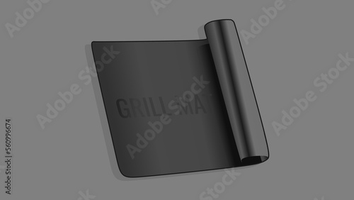 The best Grill Mat, realistic flat 3d icon. Mat for Install BBQ Appliance. Vector illustration in trendy style. Editable graphic resources for many purposes.