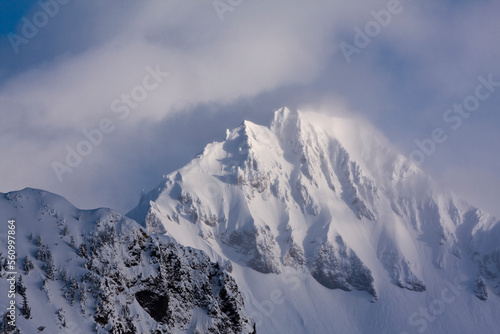 Atwell Peak, part of the Mount Garibaldi Massif, Garibaldi Provincial Park, British Columbia, Canada. photo