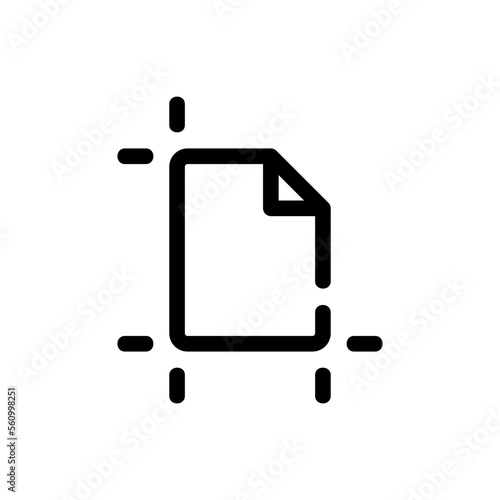 artboard line icon