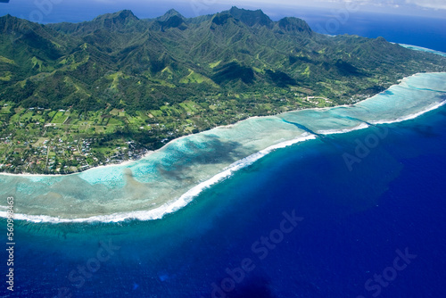 Ariel view of Raratonga