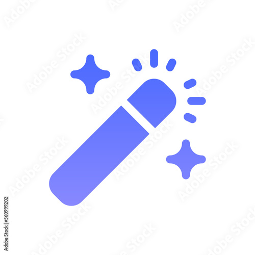 wand flat gradient icon
