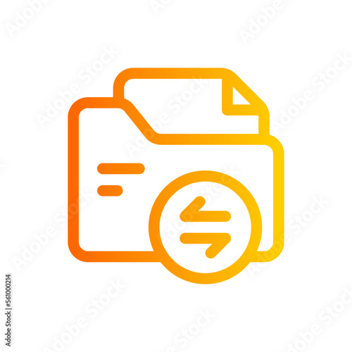 transfer gradient icon