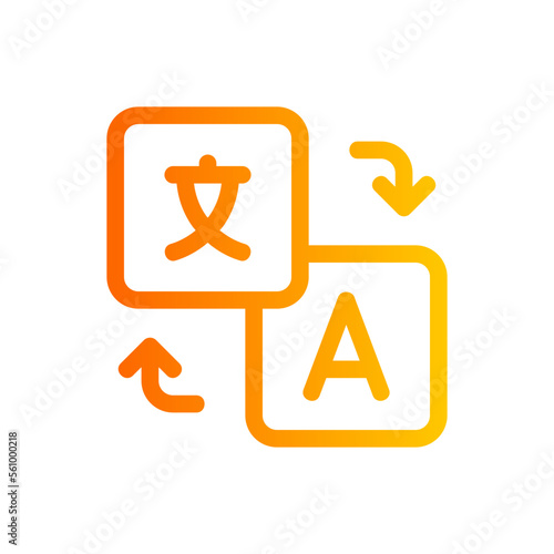 translation gradient icon