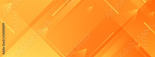 banner background. full color, orange gradation and effect geometry