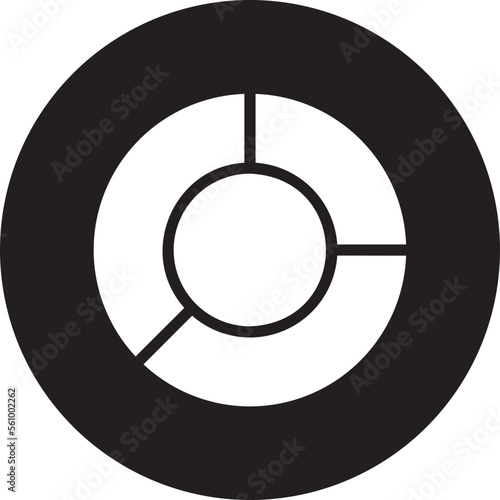 pie chart glyph icon