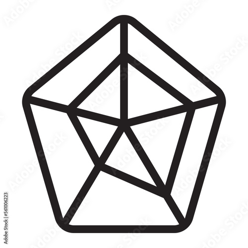 Analytic Graph line icon