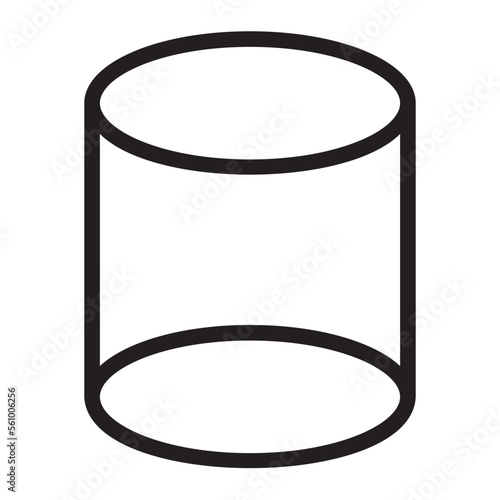 cylinder line icon