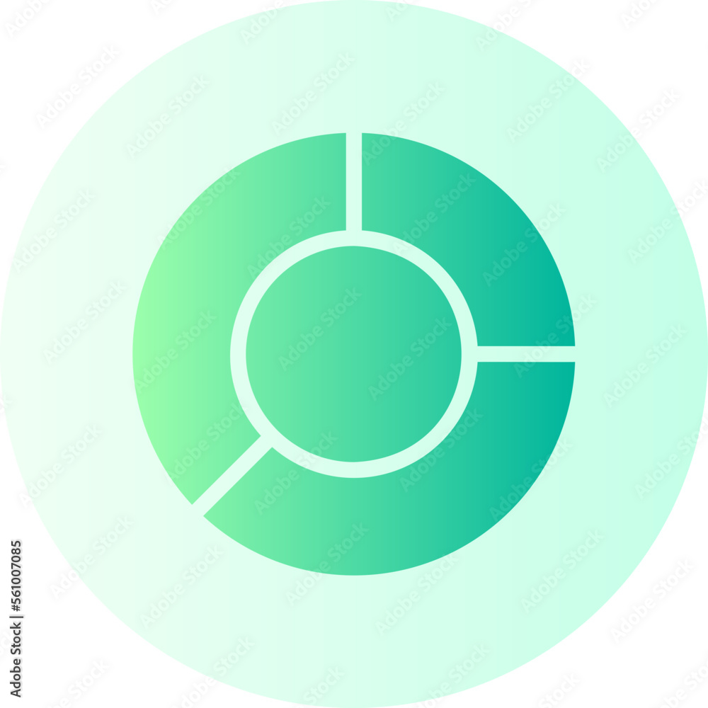 pie chart gradient icon pie chart gradient icon