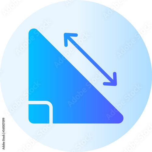 pythagoras gradient icon