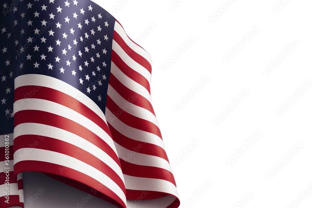 Obraz premium USA flag waving