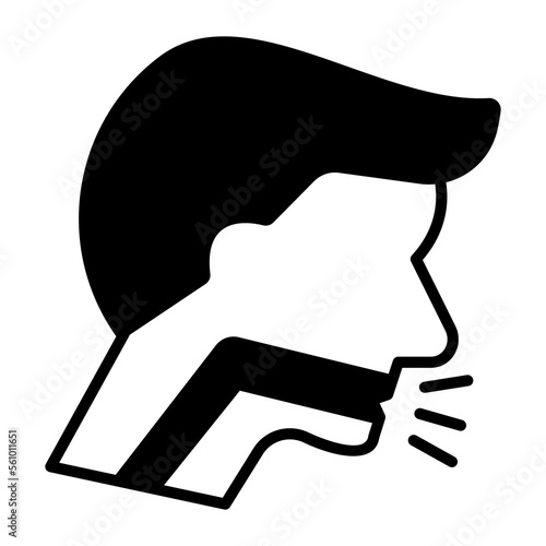 Avatar of sneezing vector, medical and healthcare icon