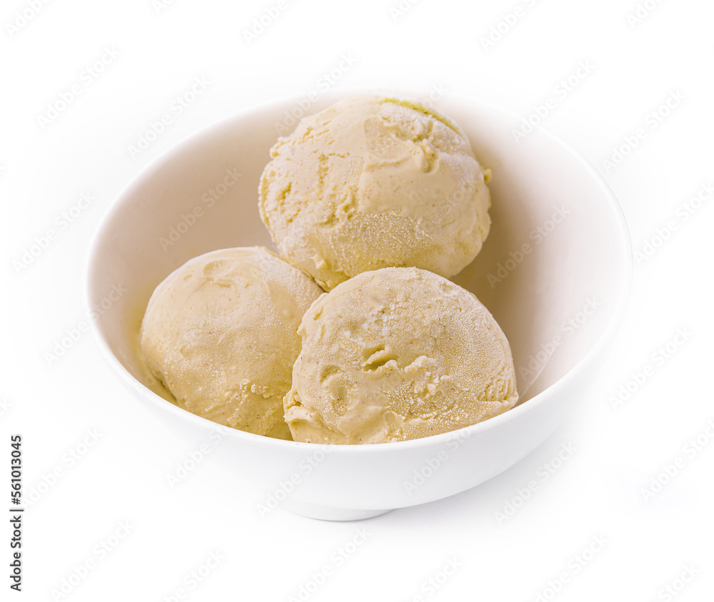 vegan banana ice cream in a bowl