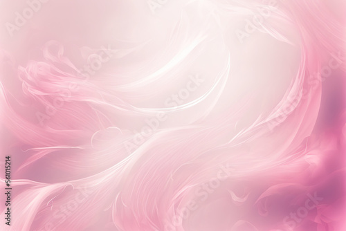 Soft cloud with pastel pink and white abstract background. Wedding, anniversary, valentines theme and concept. Generative AI.