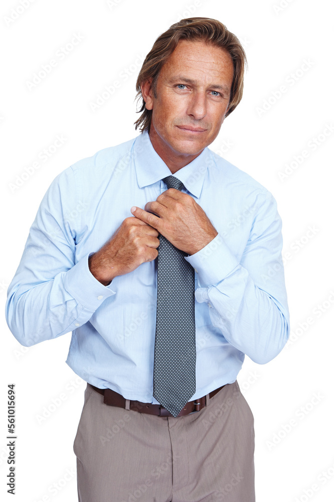 Businessman, tie dressing and man portrait of a model dress for corporate job with white background. Isolated, finance employee and vertical professional worker person getting ready for working Businessman, tie dressing and man portrait of a model dress for corporate job with white background. Isolated, finance employee and vertical professional worker person getting ready for working